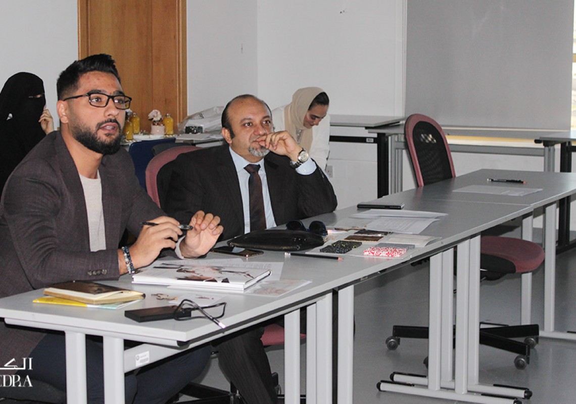 Ajman University - Algedra's CEO attended the review session where students presented their graduation projects