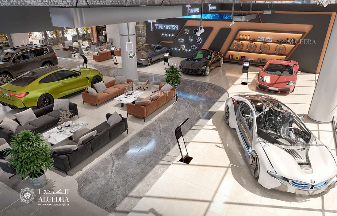 Car Showroom Interior Design in Doha | Algedra